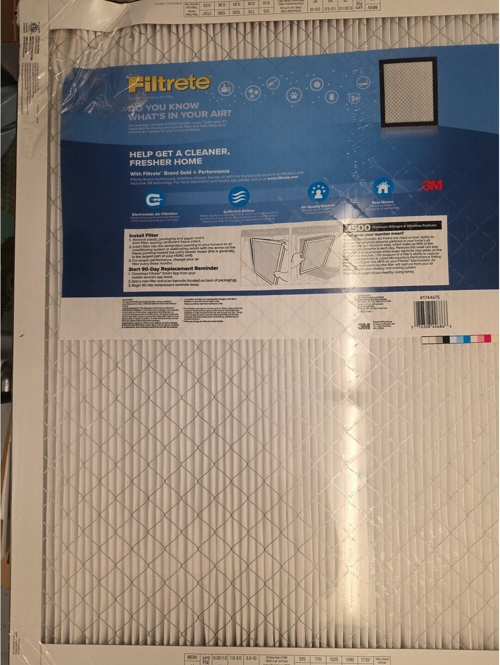 3M Filtrete 20x25x1 Merv 14 Pack Of 4 Filters